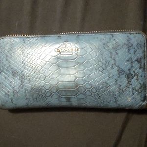 Coach snakeskin wallet